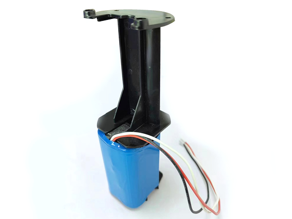 Cylindrical lithium battery 18650-2000 with plastic bracket